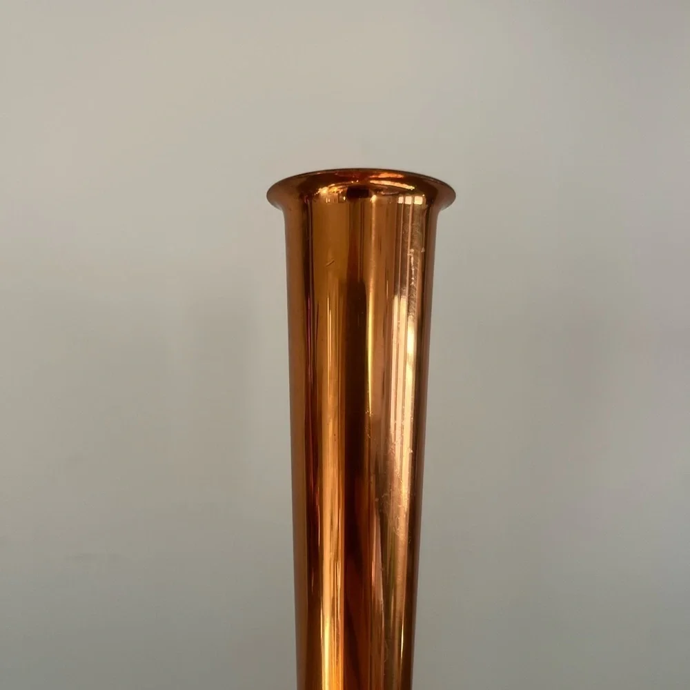 Elegant Copper Bud Vase
